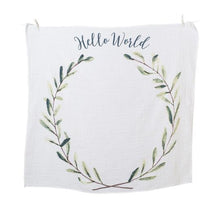 Load image into Gallery viewer, Baby's First Year Blanket-Hello World