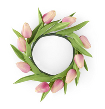 Load image into Gallery viewer, Mini Tulip Candle Ring Wreath
