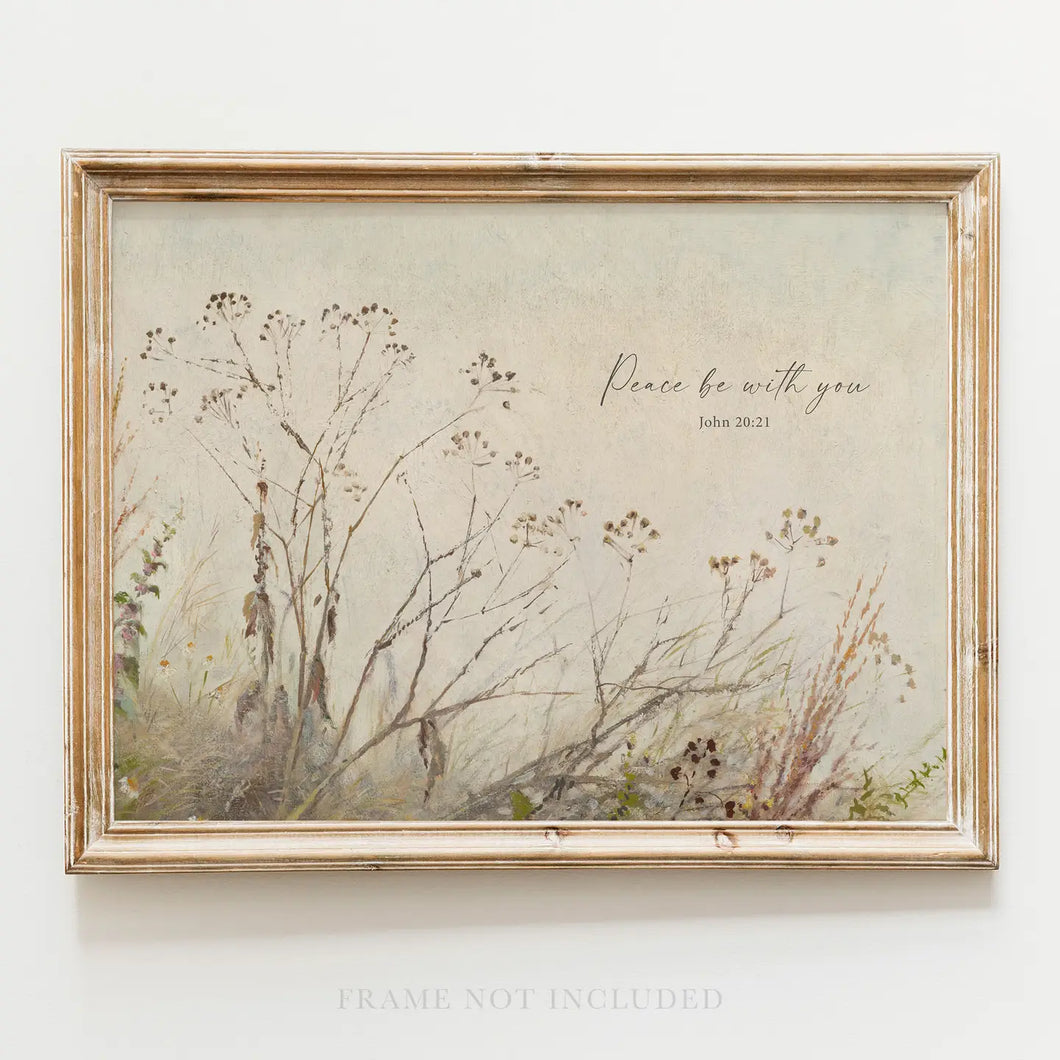 Scripture Art Print-Peace Be With You