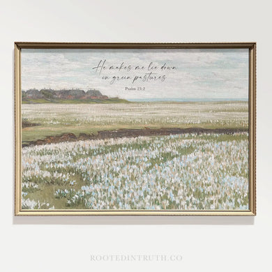 Scripture Art Print-Pastures