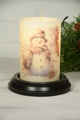 Brown Button Snowman LastingLite Sleeve