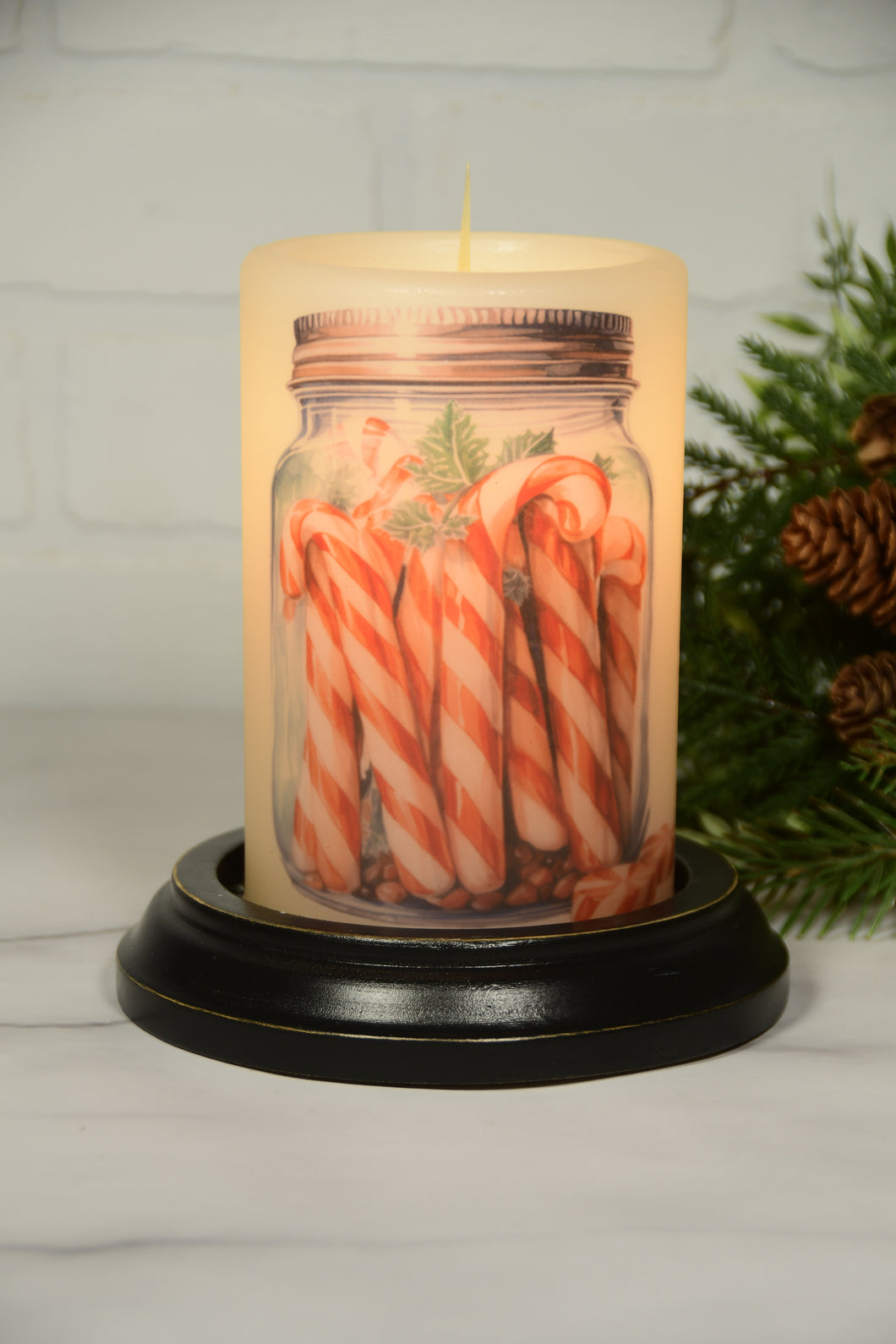 Candy Cane Jar