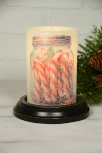 Candy Cane Jar