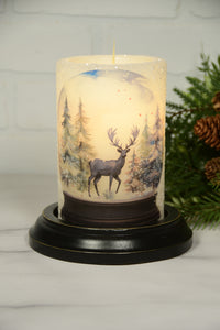 Deer Silhouette Snow Globe