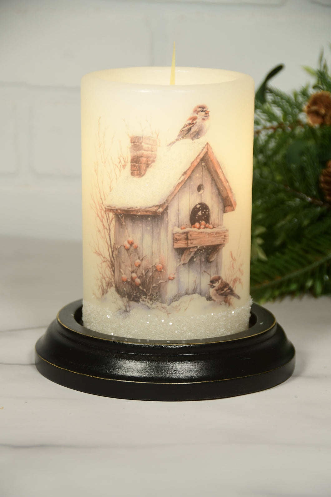 Rustic Winter Birdhouse LastingLite Sleeve