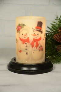 Vintage Snowman Couple