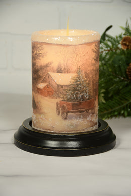 Vintage Snowy Farm LastingLite Sleeve