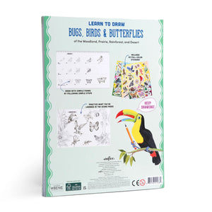 Learn to Draw Bugs, Birds, Butterflies