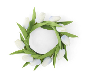Mini Tulip Candle Ring Wreath