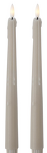 Load image into Gallery viewer, S/2 11.5" Taupe Drip LED Candles