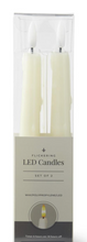Load image into Gallery viewer, S/2 8" Cream LED Drip Taper