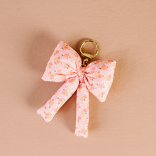Load image into Gallery viewer, Puffy Bow Bag Charm-Peachy Petals