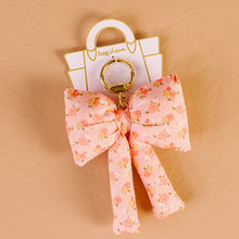 Load image into Gallery viewer, Puffy Bow Bag Charm-Peachy Petals