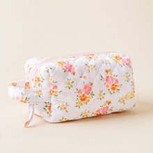Load image into Gallery viewer, Quilted Cosmetic Pouch-Endless Daydream Cream
