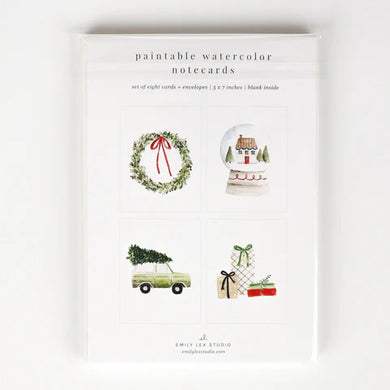 Paintable Notecards-Christmas Cheer