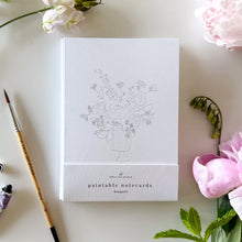 Load image into Gallery viewer, Paintable Notecards-Bouquets