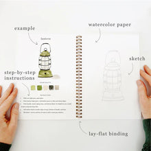 Load image into Gallery viewer, Watercolor Workbook-Camping