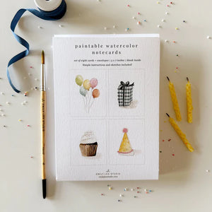 Paintable Notecards-Celebrate