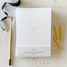 Load image into Gallery viewer, Paintable Notecards-Celebrate
