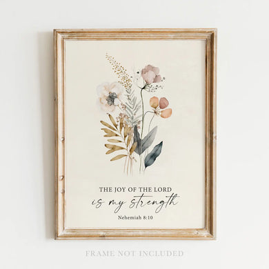 Scripture Art Print-Joy of the Lord
