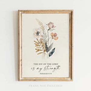 Scripture Art Print-Joy of the Lord
