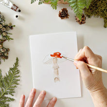 Load image into Gallery viewer, Paintable Notecards-Mushrooms