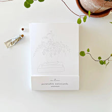 Load image into Gallery viewer, Paintable Notecards-Potted Plants