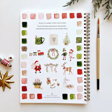 Load image into Gallery viewer, Watercolor Workbook-Christmas