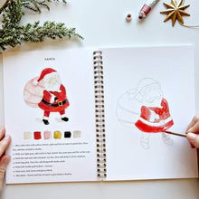 Load image into Gallery viewer, Watercolor Workbook-Christmas