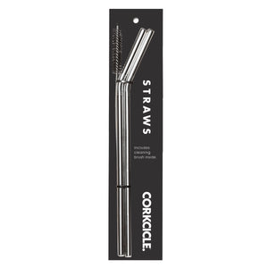 Corkcicle Stainless Steel Metal Straw Set