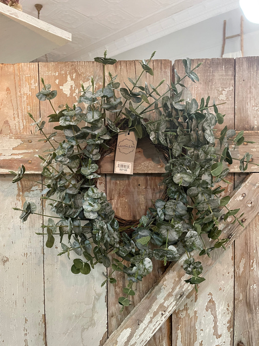 Bygone Eucalyptus Wreath/Candle Ring